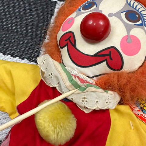 🤡Deadstock Vintage w/ Tags 1988 Barnum & Bailey Circus Clown Plush *as is*