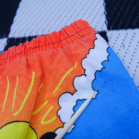 Vintage Surfing Mickey Mouse Swim Shorts (Kids 7)