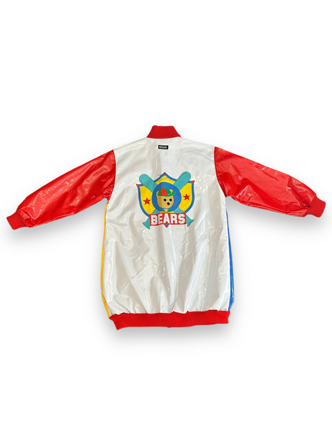 Vintage 90s *Deadstock* Primary Color Teddy Bear Rain Jacket (Kids 8)