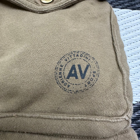Vintage Tan Cotton Utility Vest ('P'; S/~M)