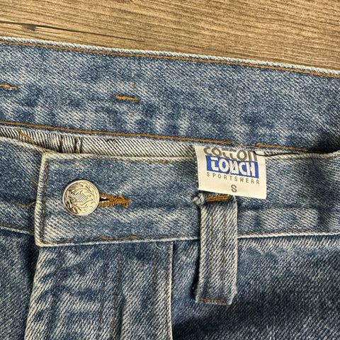 Vtg 80s Gold Studded Denim Jeans (~'S'; ~30" waist)