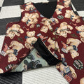 Vintage Christmas Teddy Bears Tapestry Vest (S)