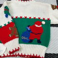 Vintage *Baby* Deadstock Santa/Xmas Cardigan Sweater ("12 Months")
