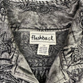 Flashbacks Silver Metallic Jacket w/ Embroidered Details (~XL/"2X")