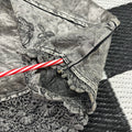 Flashbacks Silver Metallic Jacket w/ Embroidered Details (~XL/"2X")