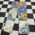 Vintage Pinko Italy Photoprint Mosaic Capri Pants ("8"; ~31/32" waist)