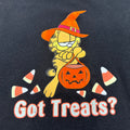 Vintage Halloween Garfield "Got Treats?🍭" Long Sleeve Tee (M/L) *see flaw!*