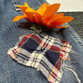 DIY Fall/Hay/Patchwork *KIDS* Oshkosh Denim Jeans (tagged 4/4T)