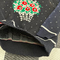 Vintage Deadstock Flower Basket/Lace Collared Sweater (Kids ~10+)
