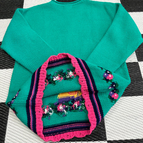 Vintage Chunky School Knit Sweater (Kids 10-12+; runs large)