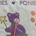 Vintage Ponies/Puppies/Teddies Pastel Tapestry Blanket