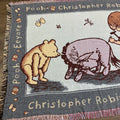 Vintage Winnie The Pooh/Classic Pooh Christopher Robin/Eeyore Tapestry Blanket🍯