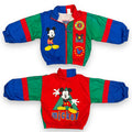 Vintage Mickey Mouse Colorblock Front/Back Graphic Windbreaker (4T)