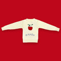 Vintage Embroidered "Apple🍎"Sweater (Kids ~7+)
