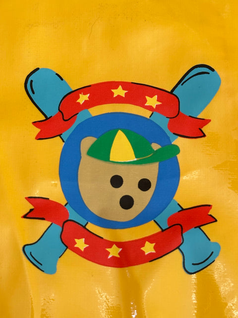 Vintage 90s *Deadstock* Primary Color Teddy Bear Rain Jacket (Kids 8)