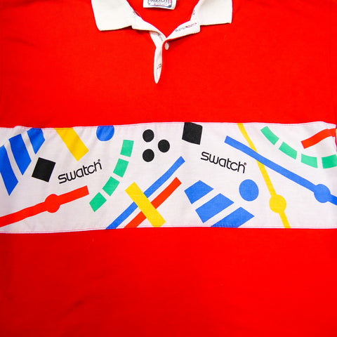 Vintage 80's Swatch Rugby Style Shirt (M)