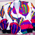 Vintage Silkworm's High Fashion Hot Air Balloon Silk Jacket (fits up to L)