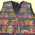 Vintage Bookshelf Tapestry Vest (L/~XL)
