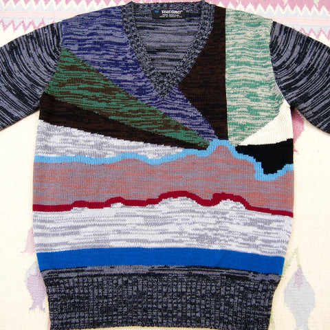 Vintage Puritan Sportswear Abstract Sweater (S/M)
